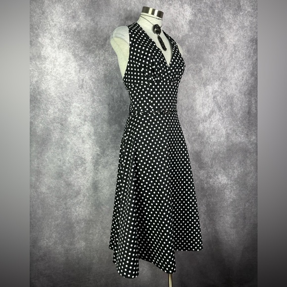 Sway by Tripp NYC Black/White Polka Dot Dress - Picture 2 of 6